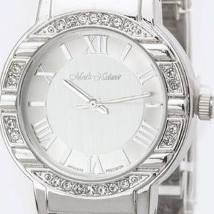 Watch - Silver Roman Numeral Dials Crystal Bezel